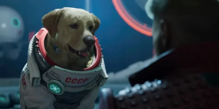 Cosmo the telepathic dog in Guardians of the Galaxy.